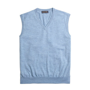 Merino Wool Vest - Light Blue
